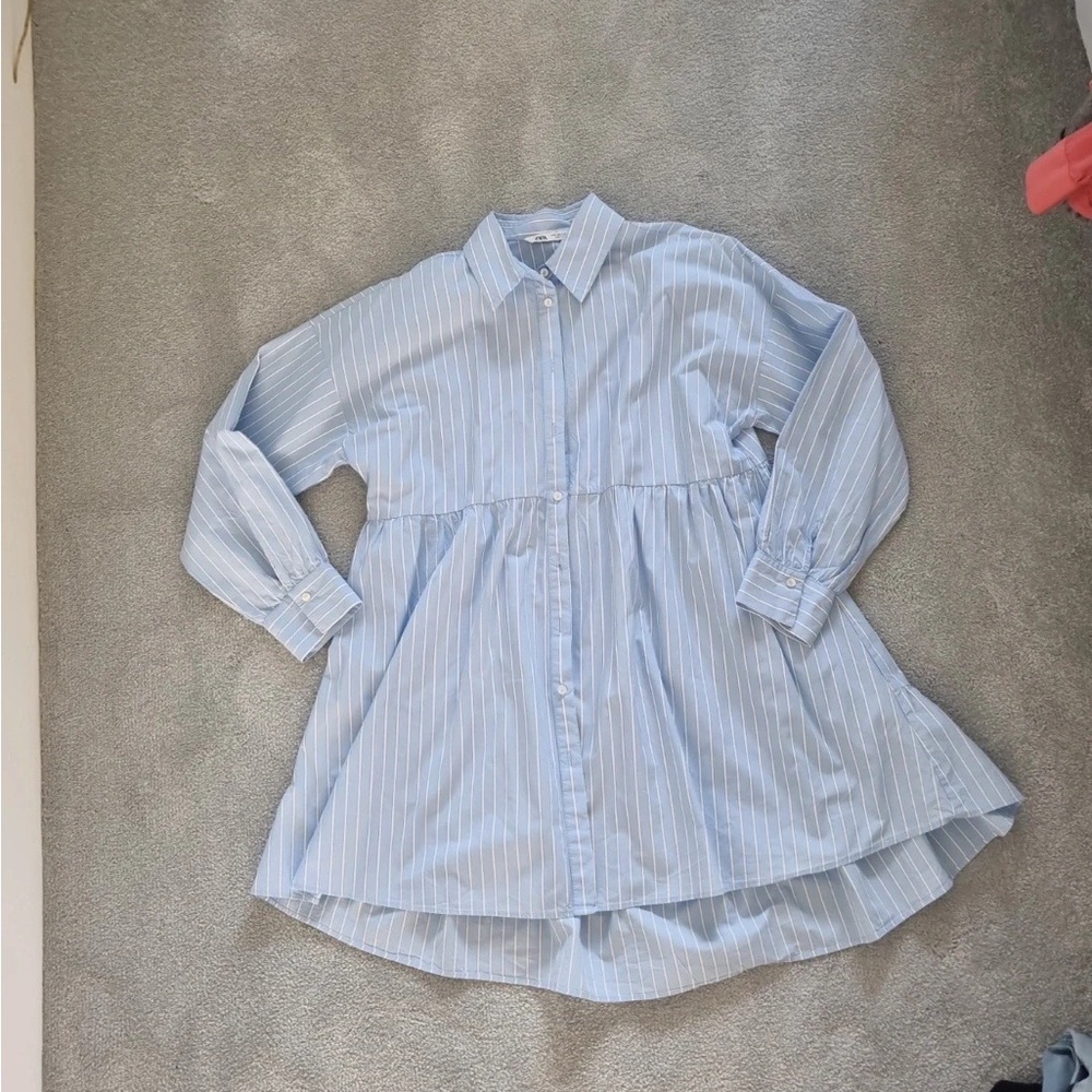 Blue Striped Kids Shirt